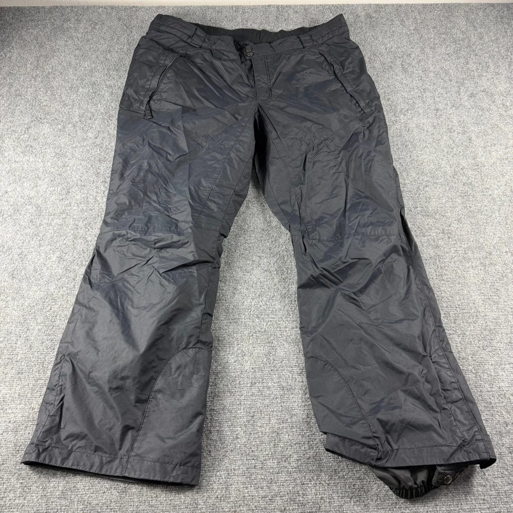 Columbia Snow Pants Womens 1X Black Omni-Shield Insulated Ski Winter Outdoor